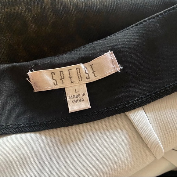 🐆 Black and leopard print pencil skirt. - Picture 7 of 9